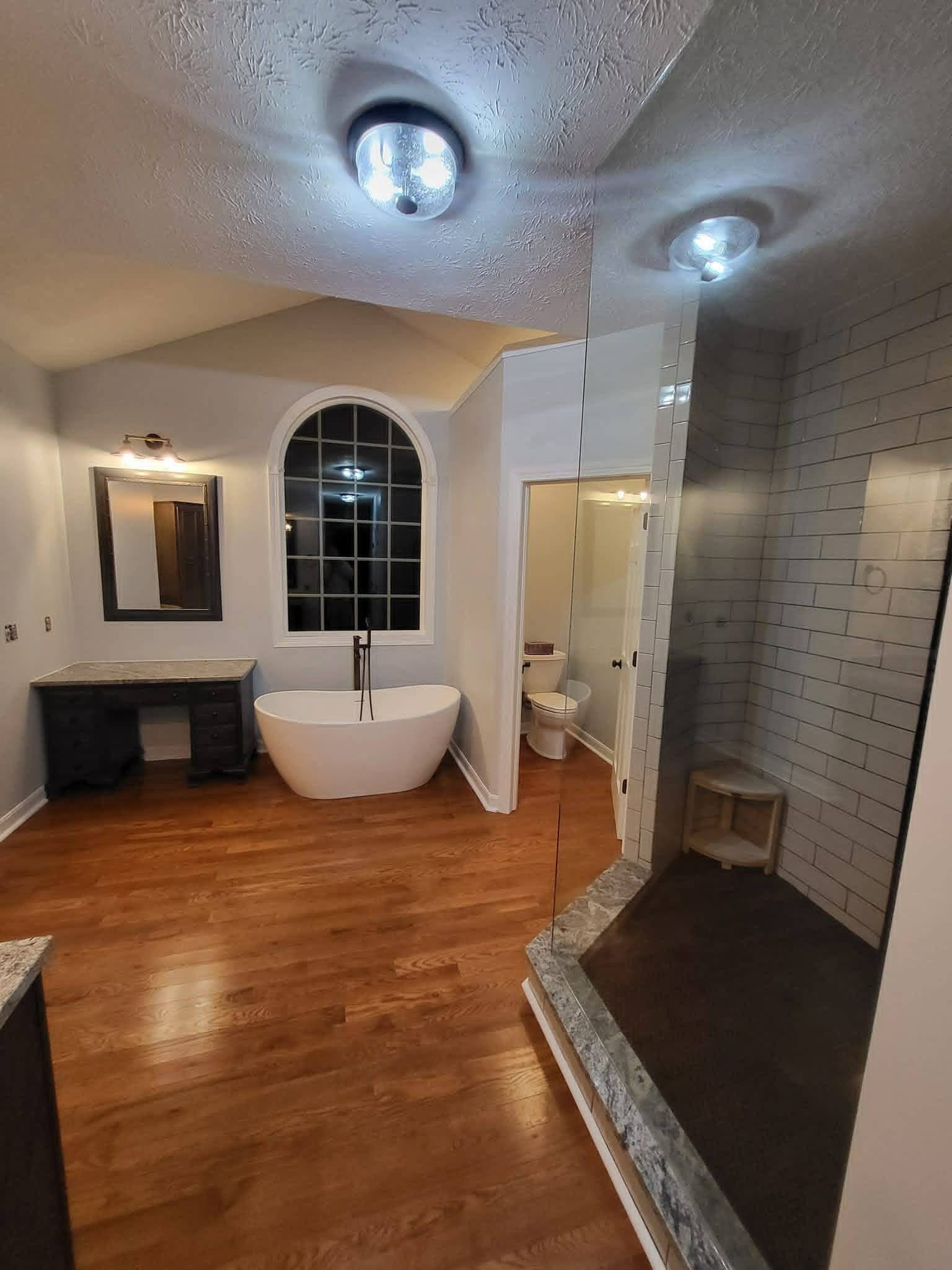 Deck and pool surround staining